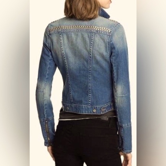 PAIGE - Colbie Denim Studded Denim Jacket in Freedom - Picture 13 of 13